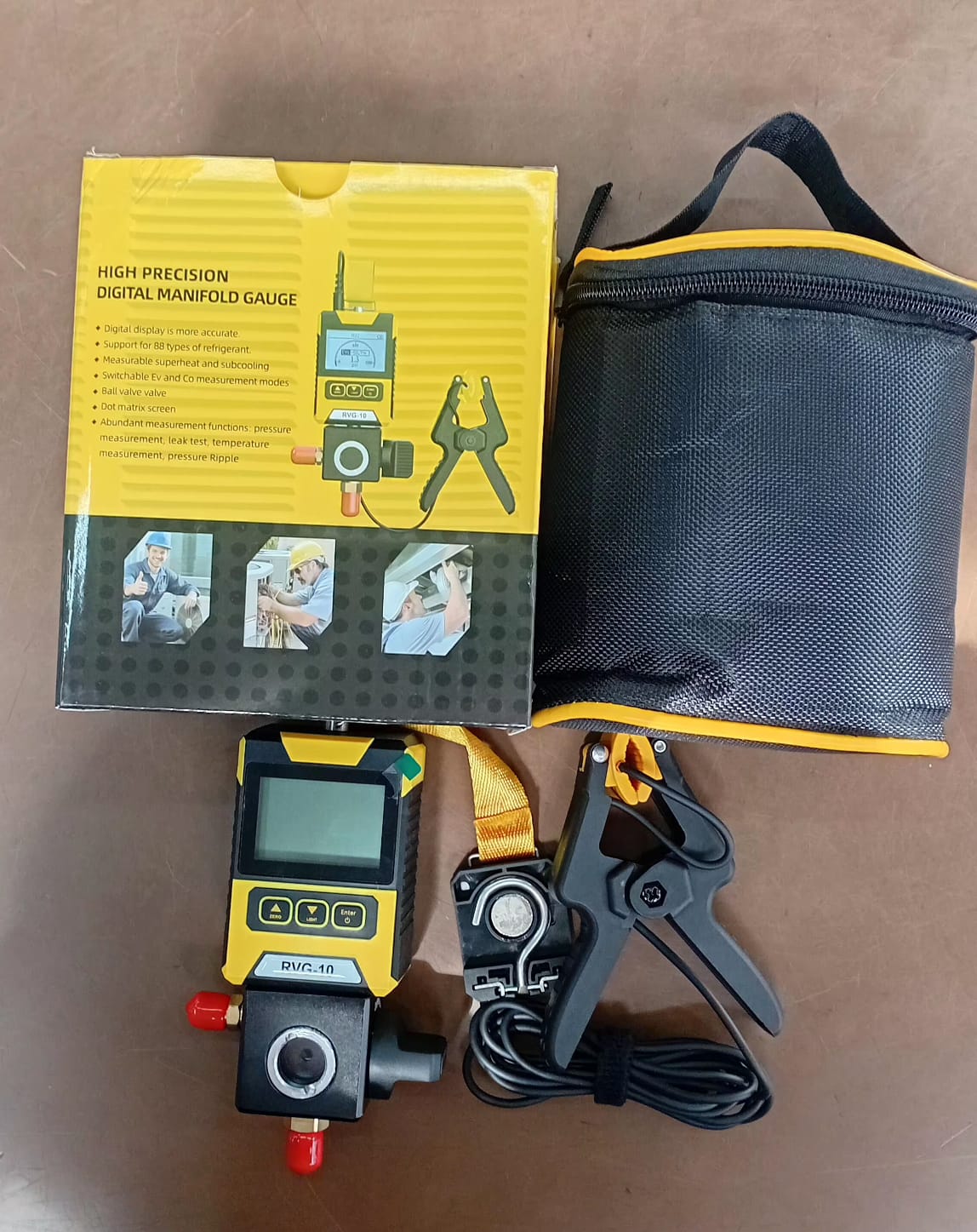 Manifold simple digital para todos los gases