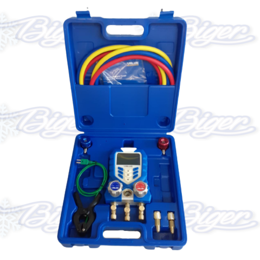 Manifold digital Value VDG-1 c/manguera alta y baja (para todos los gases)