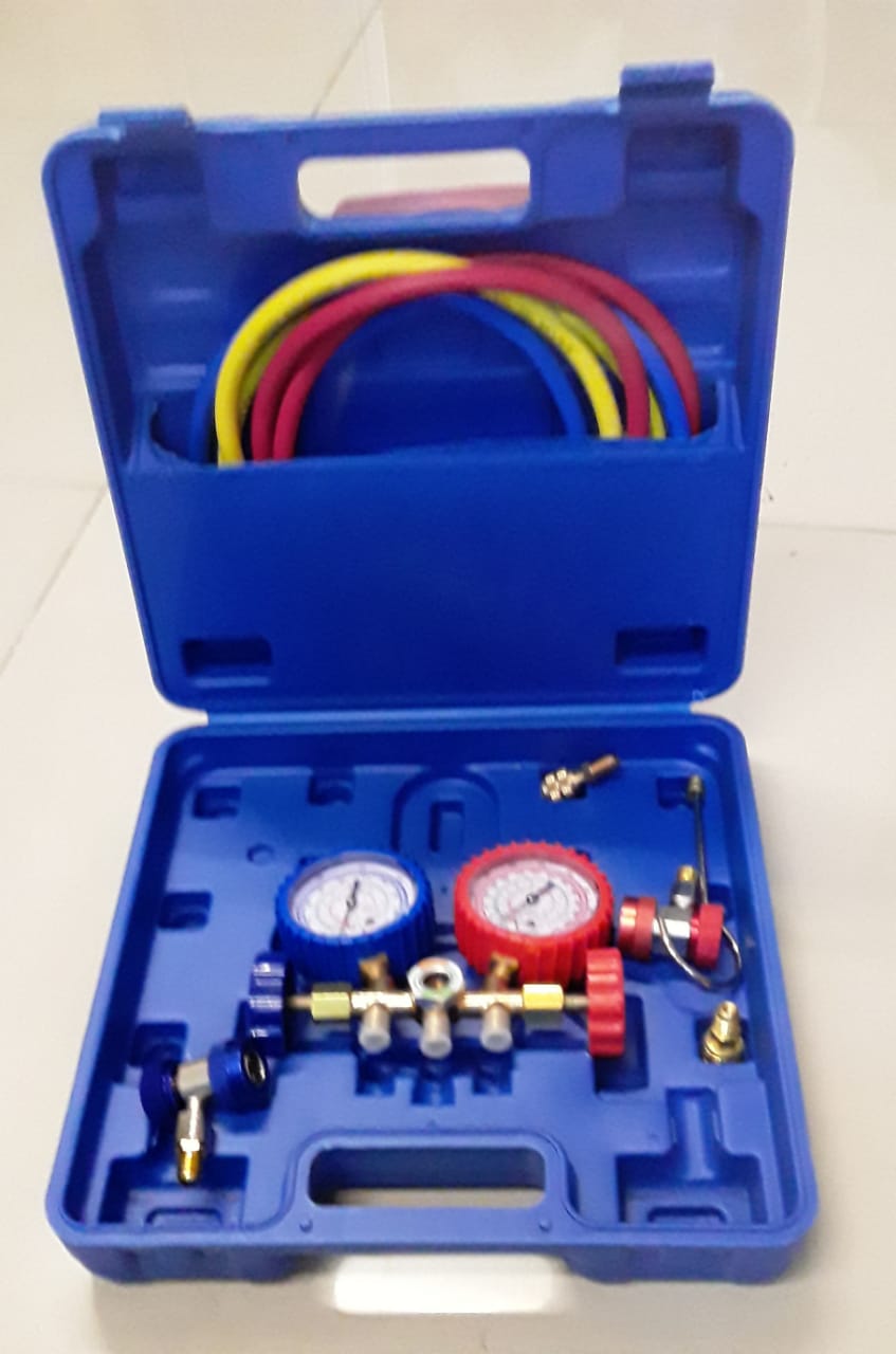 Manifold Finley  R22-R410-R404-R32 / Cuerpo Bronce