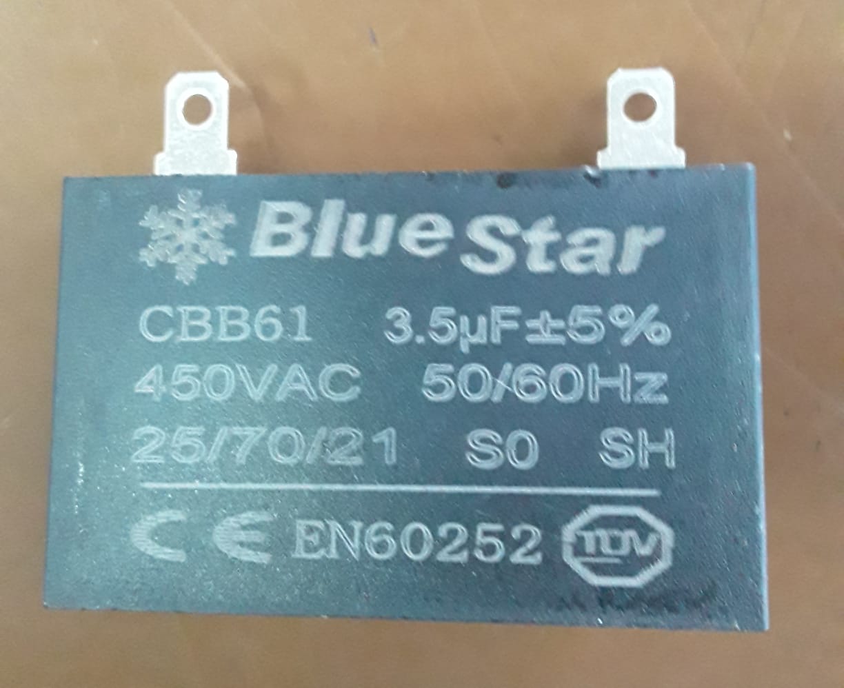 Capacitor de 3.5 mf bluestar cuadrado