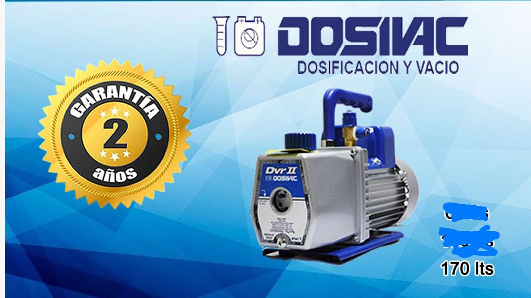 Bomba de vacío Dosivac DVR || 3 A 170 ltrs