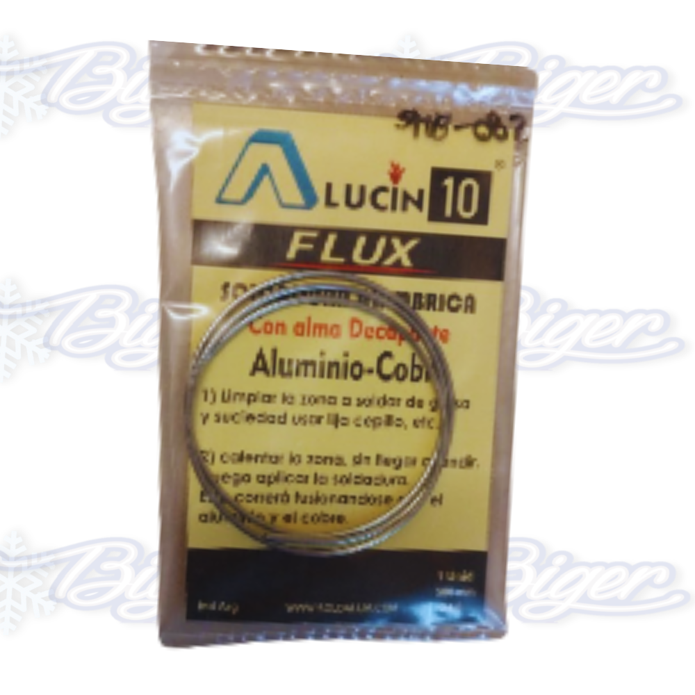Alucín 10 flux Soldadura con alma decapante aluminio-cobre