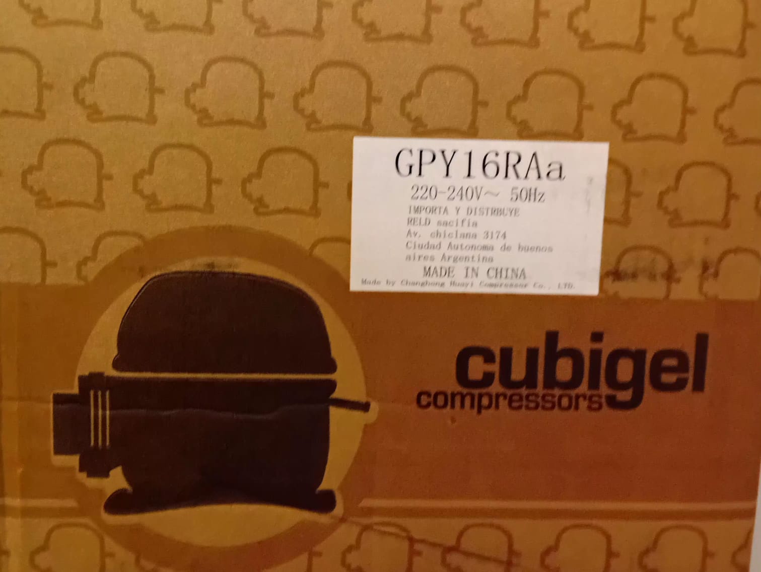 Motor cubigel de 1/2 hp GPY16RAa-HMBP R134 (NEK62142Z / TYA4466Y / CAE4456Y) comercial