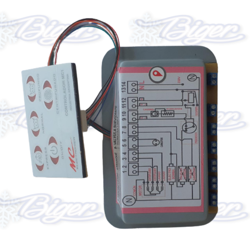 Plaqueta lavarropas MC1 motor de 5 cables
