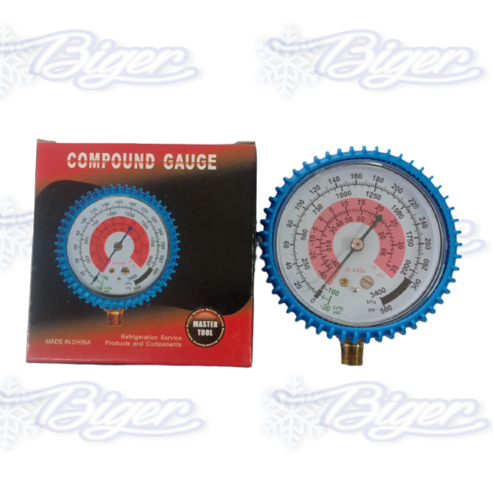 Manómetro de baja R410A Mastertool