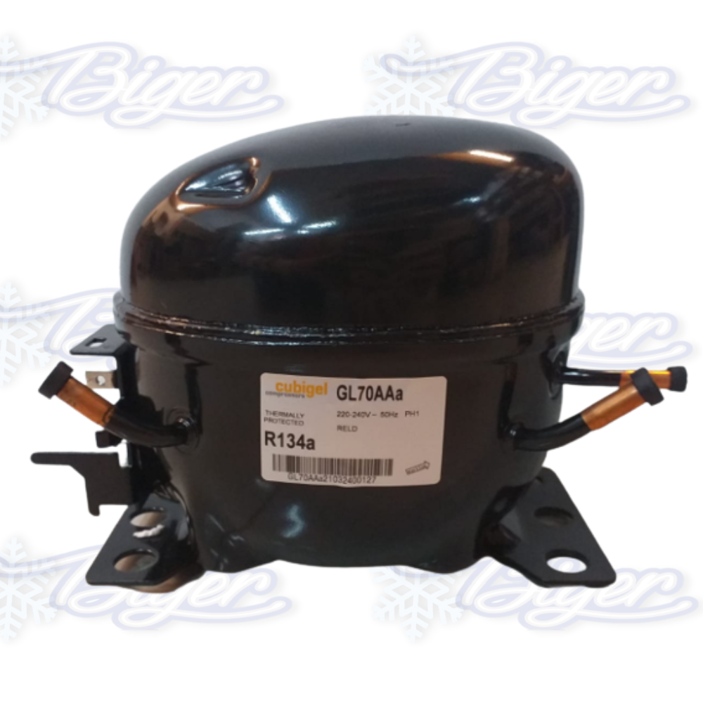Motocompresor Cubigel de 1/3HP MLY90Laa-LBP-AE2415Z/NEK2134GK / R404 familiar