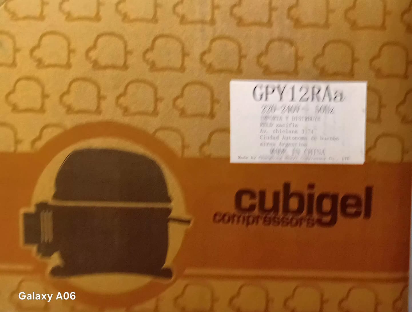 Motor cubigel 1/3 hp GPY12RAa-HMBP R134 (FFI12HBK)