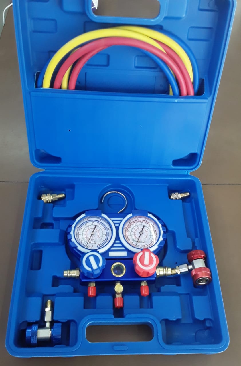 Manifold Finley  R22-R41O-R404-R32 / Cuerpo Aluminio