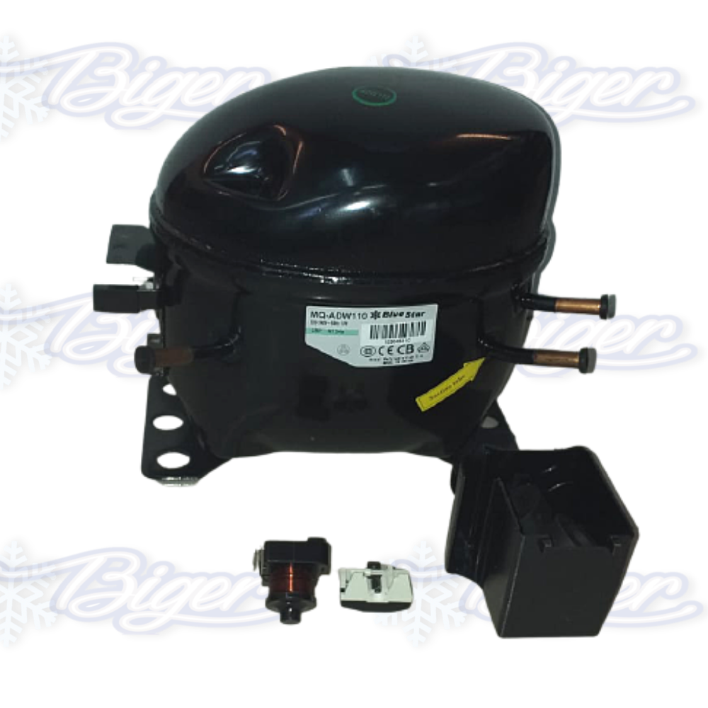 Motocompresor BlueStar 1/4 HP R134A ADW66 165W familiar