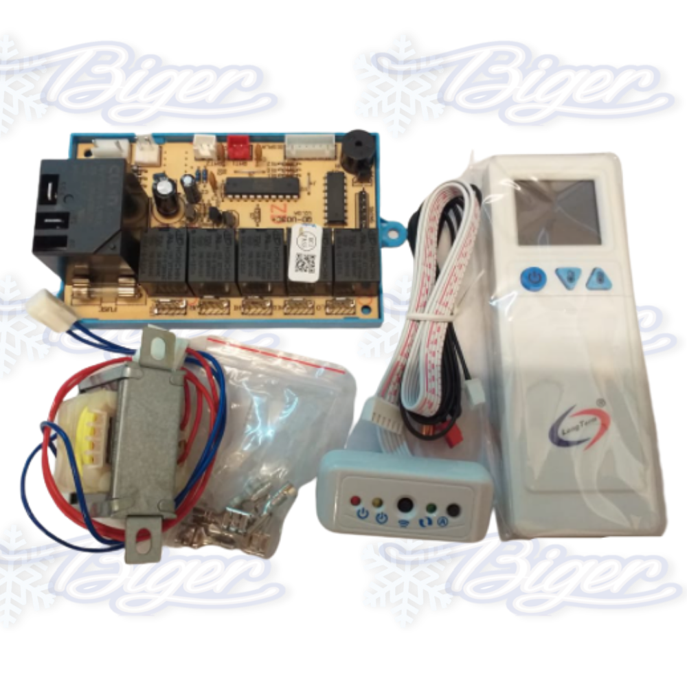 Plaqueta universal U03 A/A con control remoto y relay